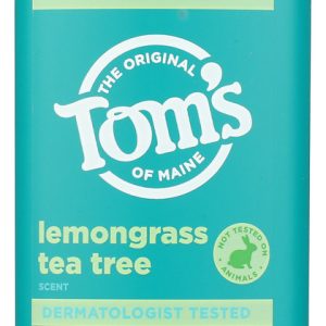 TOMS OF MAINE: Lemongrass Tea Tree Deodorant Stick, 3.25 oz