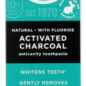 TOMS OF MAINE: Activated Charcoal Toothpaste Peppermint, 4 oz
