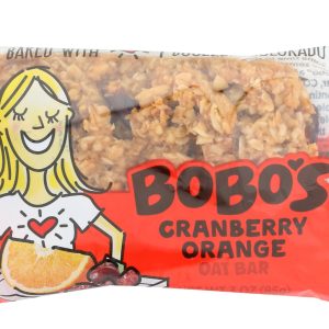 BOBO'S OAT BARS: All Natural Bar Cranberry Orange, 3 oz