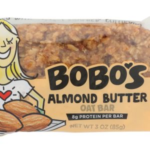 BOBO'S OAT BARS: All Natural Bar Almond, 3 Oz