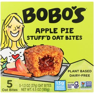 BOBOS OAT BARS: Apple Pie Stuffed Oat Bites 5 Bars, 6.5 oz
