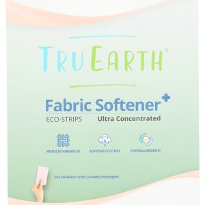 TRU EARTH: Eco Strips Fabric Softener Fragrance Free, 32 pc