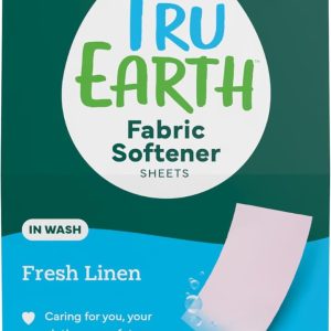 TRU EARTH: Fresh Linen In-Wash Fabric Softener Sheets, 50 pc