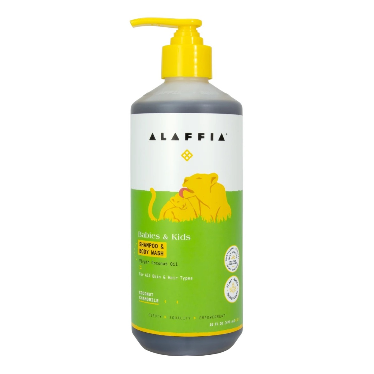 ALAFFIA: Shampoo and Body Wash Coconut Chamomile, 16 fo