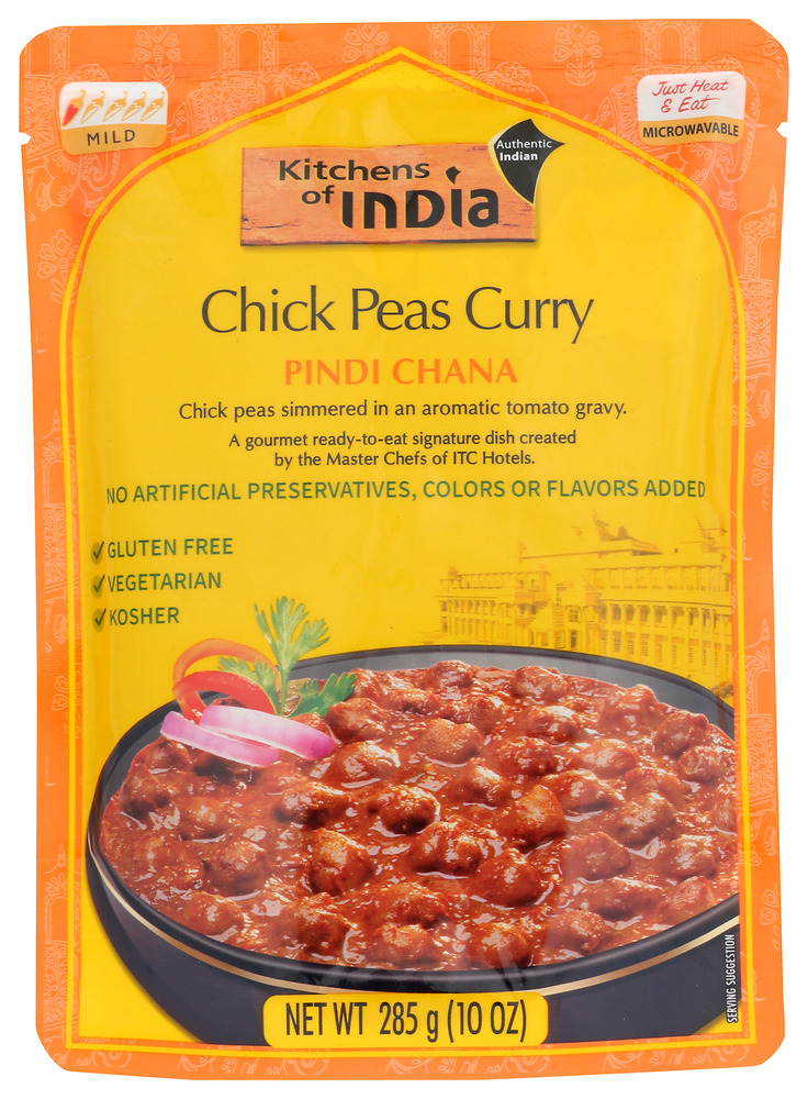 KITCHENS OF INDIA: Pindi Chana Chick Peas Curry, 10 oz