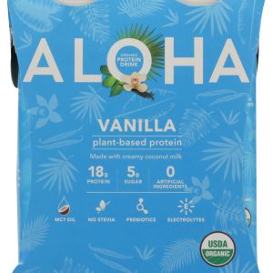 ALOHA: Vanilla Protein Drink 4Pk, 44 fo