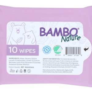 BAMBO NATURE: Wipe Wet Tidy Bottom, 10 pk