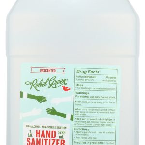 REBEL GREEN: Sanitizer Hand Unscntd, 1 ga