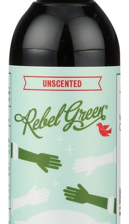 REBEL GREEN: Sanitizer Hand Unscented, 4 oz