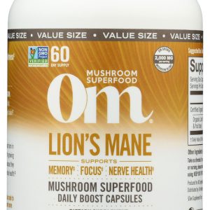 OM MUSHROOMS: Lions Mane Cp, 180 cp