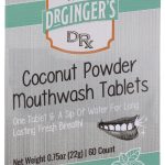 DR GINGERS HEALTHCARE PRO: All Natural Travel Mouthwash Tabs Coconut Mint Flavor, 60 ea