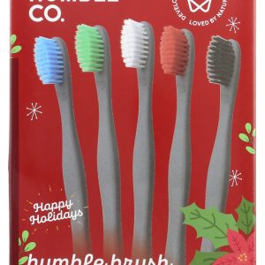 THE HUMBLE CO: Holiday Plant Based Humble Brush, 5 pc