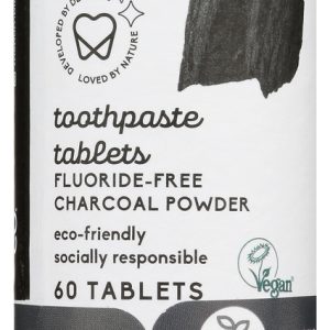 THE HUMBLE CO: Toothpaste Tablets Charcoal, 60 pc