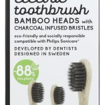 THE HUMBLE CO: Bamboo Heads With Charcoal Infused Bristles Electric Tootbrush, 3 pc