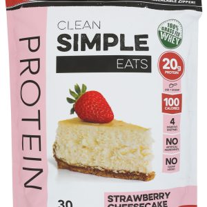 CLEAN SIMPLE EATS: Protein Pwder Strawberry, 36 oz