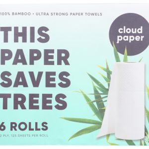 CLOUD PAPER: Towels Paper Bamboo 2ply, 12 pk