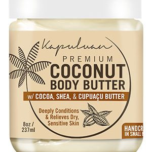 KAPULUAN: Coconut Body Butter with Cocoa, Shea, 8 oz