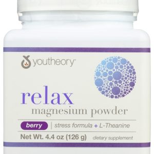 YOUTHEORY: Relax Magnesium Powder, 4.4 oz