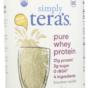 TERA'S WHEY: Bourbon Vanilla RBGH Free Whey Protein, 24 oz