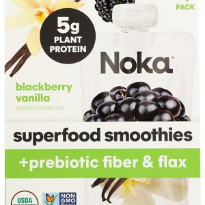 NOKA: Blackberry Vanilla Superfood Smoothie Prebiotic Fiber 4Pk, 16.9 oz