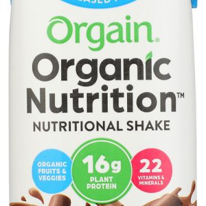 ORGAIN: Organic Vegan Nutritional Shake Smooth Chocolate, 11 oz