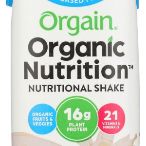 ORGAIN: Vegan Organic Nutrition Shake Vanilla Bean, 11 fo