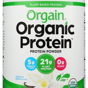 ORGAIN: Organic Protein Plant Based Powder Sweet Vanilla Bean, 2.03 lb