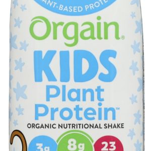 ORGAIN: Kids Plant Protein Shake Vanilla, 8 fo