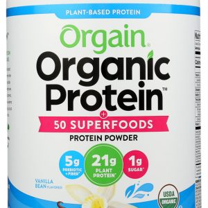 ORGAIN: Organic Protein & Superfoods Vanilla Bean Powder, 2.02 lb