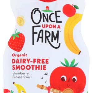 ONCE UPON A FARM: Strawberry Banana Swirl Smoothie, 4 oz