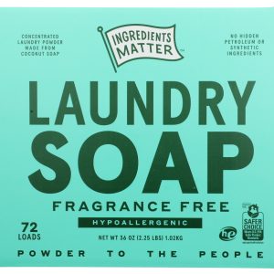 INGREDIENTS MATTER: Laundry Soap Powder Fragrance Free, 36 oz