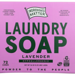 INGREDIENTS MATTER: Laundry Soap Powder Lavender Scent, 36 oz