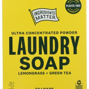 INGREDIENTS MATTER: Lemongrass Green Tea Laundry Powder, 30 oz