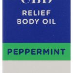RE BOTANICALS: Peppermint Relief Body Oil, 0.34 oz