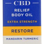RE BOTANICALS: Mandarin Turmeric Extra Strength Relief Body Oil, 0.34 oz