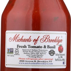 MICHAELS OF BROOKLYN: Fresh Tomato & Basil Sauce, 32 oz