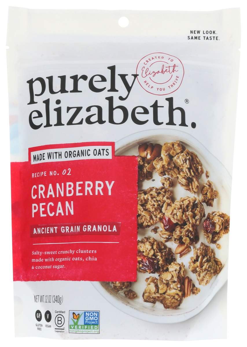 PURELY ELIZABETH: Cranberry Pecan Ancient Grain Granola, 12 oz