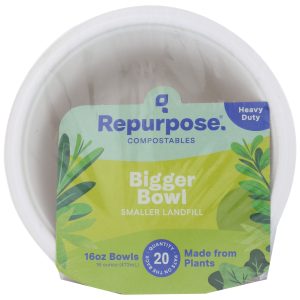 REPURPOSE: Eco-Friendly Tree Free Paper Bowls, 20 count
