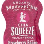 MAMMA CHIA: Organic Chia Squeeze Vitality Snack Strawberry Banana, 3.5 oz