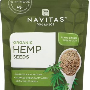 NAVITAS: Organic Shelled Hemp Seeds, 8 oz