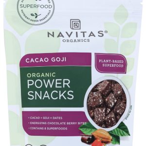 NAVITAS: Organic Power Snack Cacao Goji, 8 oz