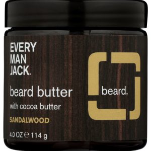 EVERY MAN JACK: Butter Beard Sandalwood, 4 oz