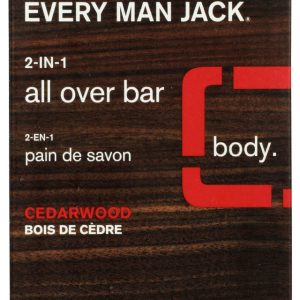 EVERY MAN JACK: Bar Soap 2In1 Cedarwood, 6 oz