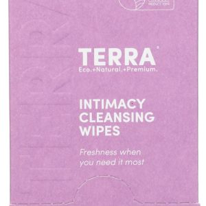 TERRA ORGANICS: Intimacy Cleansing Wipes, 30 ea