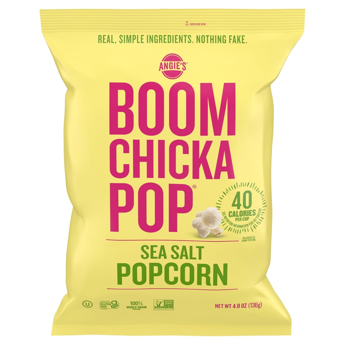 ANGIES: Artisan Treats Boomchickapop Popcorn Sea Salt, 4.8 oz