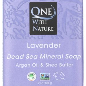 ONE WITH NATURE: Triple Milled Soap Lavender Soap Bar, 7 oz