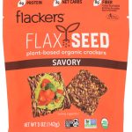 DOCTOR IN THE KITCHEN: Flackers Flax Seed Crackers Savory Garlic-Onion-Basil and Red Chile Pepper, 5 oz