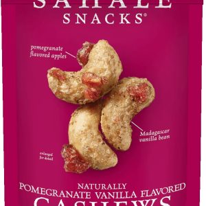 SAHALE SNACKS: Cashews with Pomegranate and Vanilla, 4 Oz