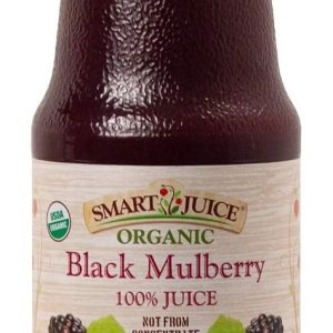 SMART JUICE: 100% Juice Organic Black Mulberry, 33.8 oz