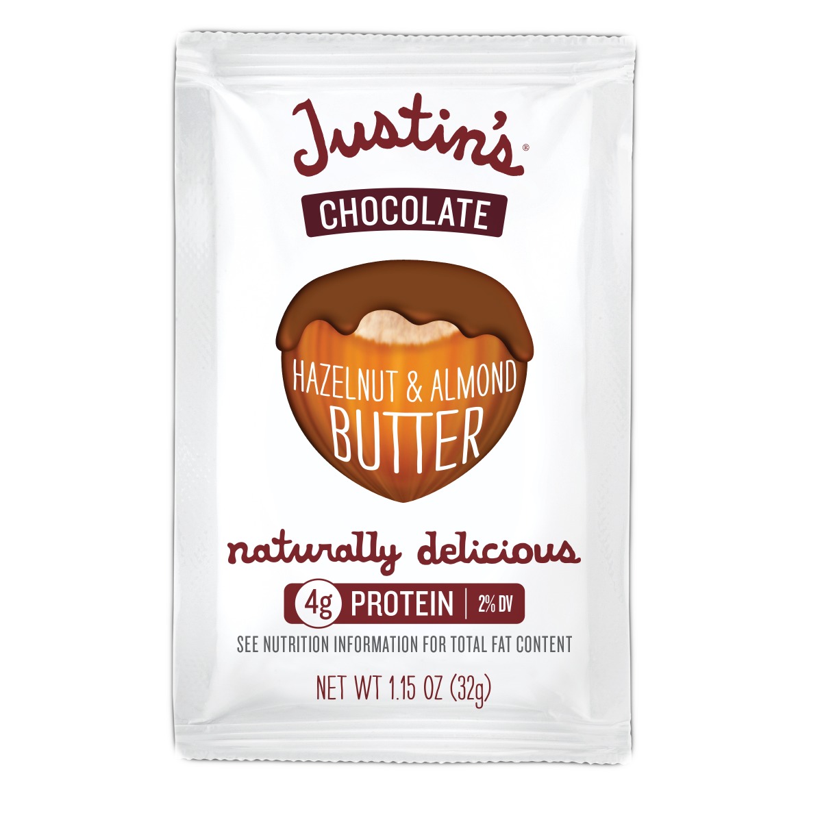 JUSTIN'S: Nut Butter Squeeze Pack Chocolate Hazelnut, 1.15 oz